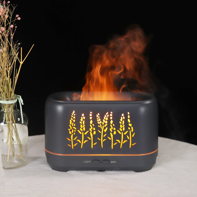 Flame Air Humidifier and Aroma Essential Oil Diffuser