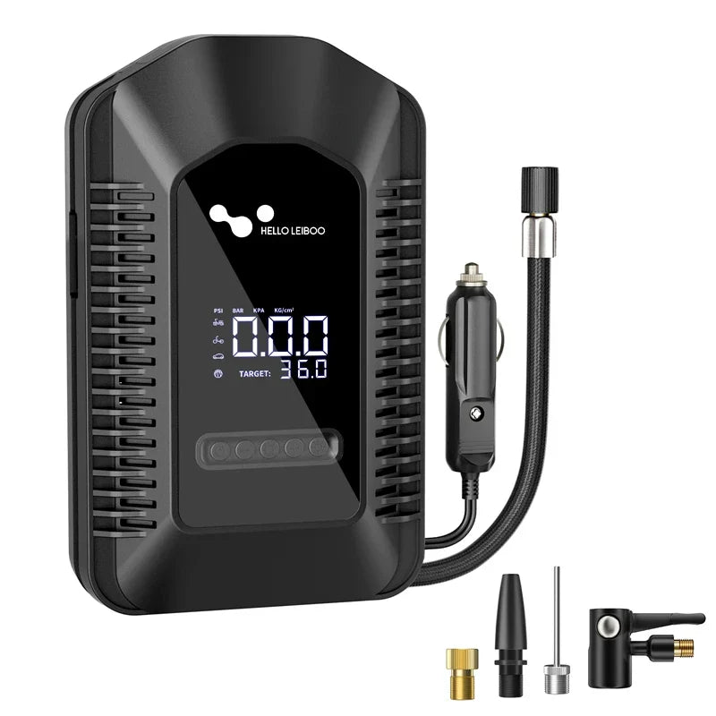 12V Heavy-Duty Air Compressor - 150 PSI Portable Tire Pump for Trucks & SUVs