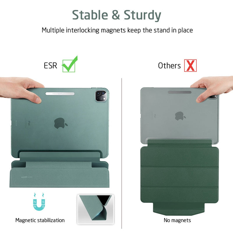 Trifold Smart Cover with Pencil Holder for iPad