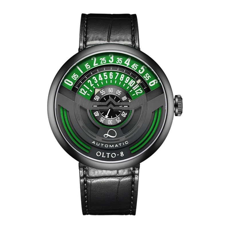 Limited Edition Mechanical Men’s Watch - Luxury 46mm Luminous Automatic Wristwatch in Stainless Steel Sports Design