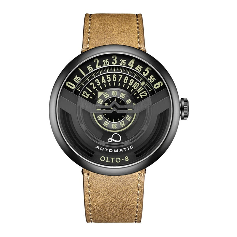 Limited Edition Mechanical Men’s Watch - Luxury 46mm Luminous Automatic Wristwatch in Stainless Steel Sports Design