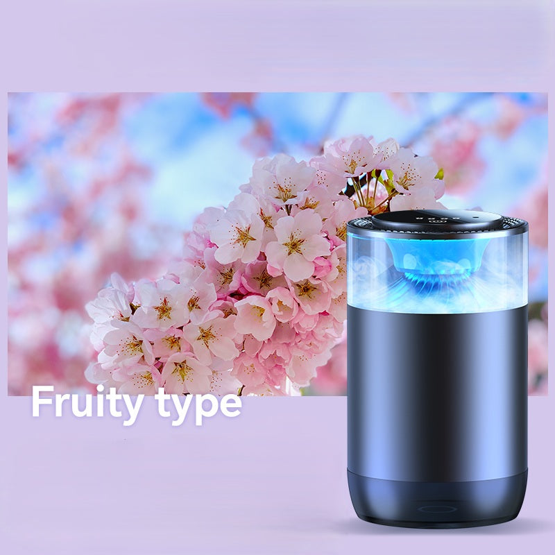 Smart Cloud Mist Car Air Freshener – Rechargeable Aroma Freshener with RGB Sound-Pickup Lights