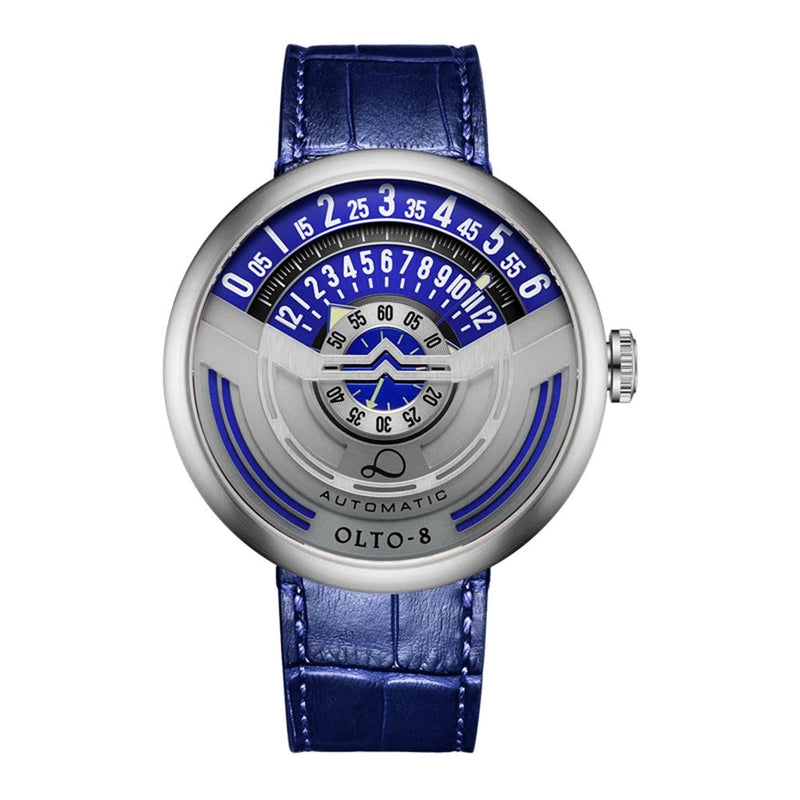 Limited Edition Mechanical Men’s Watch - Luxury 46mm Luminous Automatic Wristwatch in Stainless Steel Sports Design