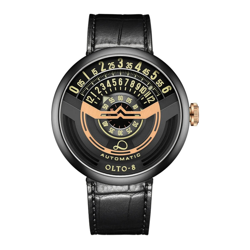 Limited Edition Mechanical Men’s Watch - Luxury 46mm Luminous Automatic Wristwatch in Stainless Steel Sports Design