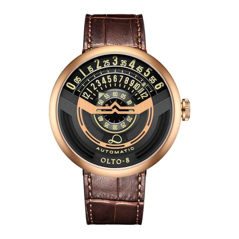 Limited Edition Mechanical Men’s Watch - Luxury 46mm Luminous Automatic Wristwatch in Stainless Steel Sports Design