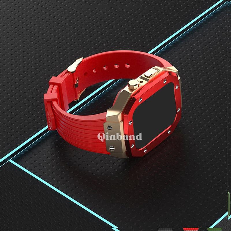 Modification Kit Silicone Strap and Metal Case For Apple Watch