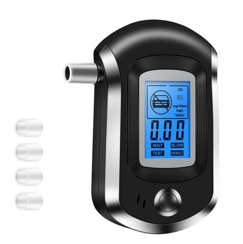 Police-Grade Professional Alcohol Tester, Portable Digital Breathalyzer For Car