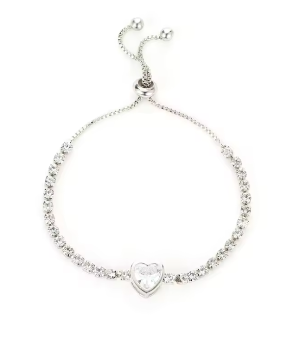 Gold-Plated Rhinestone Bracelet – 18K Gold Adjustable Stainless Steel Jewelry for the Modern Trendsetter