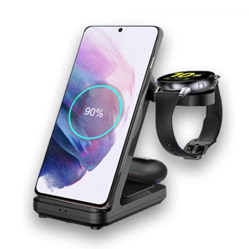 3 in 1 Charging Station For Multiples Devices Fast Wireless Charging Dock For Watches & Phones