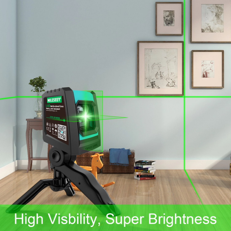 2 Line Laser Level With Battery And Tripod Rotary Laser Level Horizontal And Vertical Cross