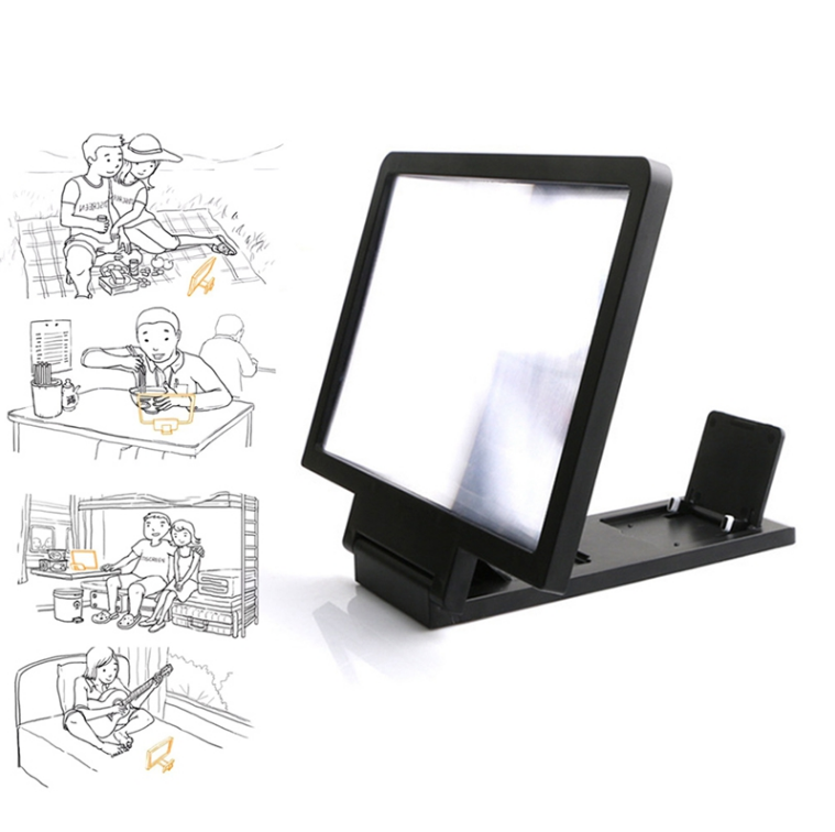 3D Phone Screen Magnifier HD Video Stand Bracket Screen Amplifier For Smartphones Accessories