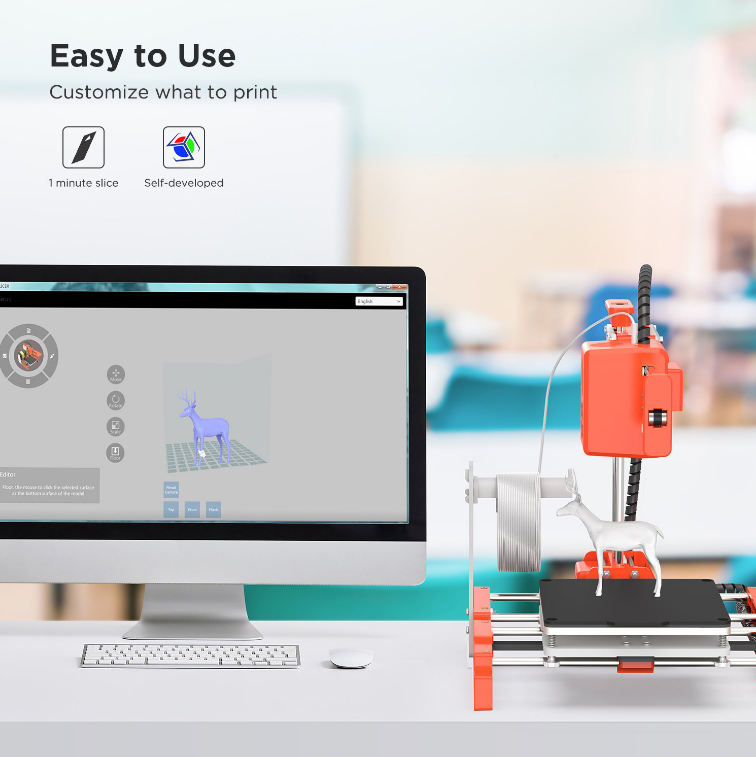3D Printer For Kids Education Printing DIY Designer Small 3D Toy Printer One-Click Desktop