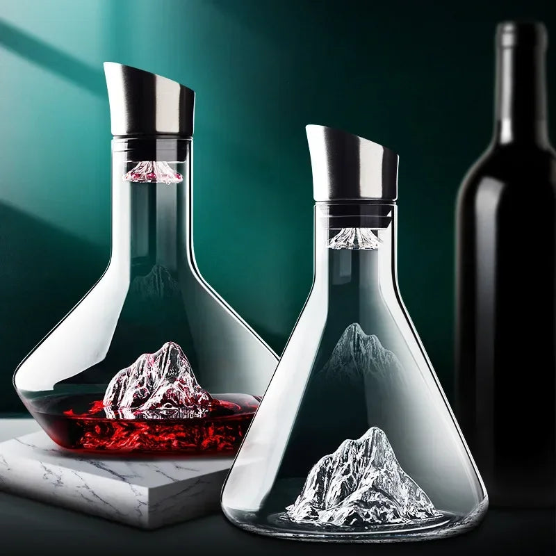 1500ml iceberg decanter creative lead -free crystal material luxury high -quality at home red wine wines distributed decanter wine jug