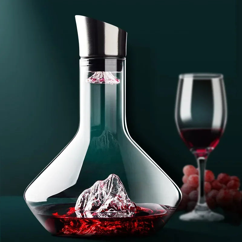 1500ml iceberg decanter creative lead -free crystal material luxury high -quality at home red wine wines distributed decanter wine jug