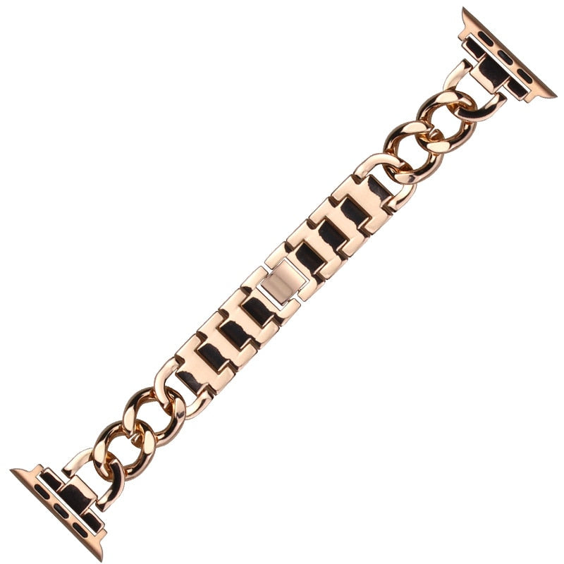 Women's Stainless Steel Watchband for Apple Watch