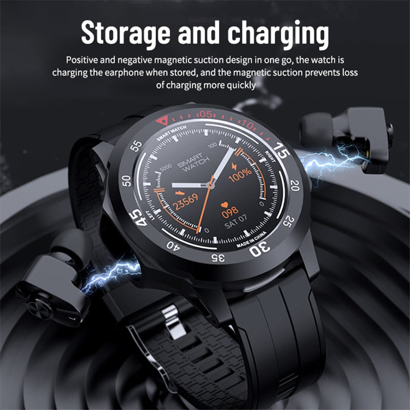 Smart Watch 2 in 1 TWS Wireless Bluetooth Headset