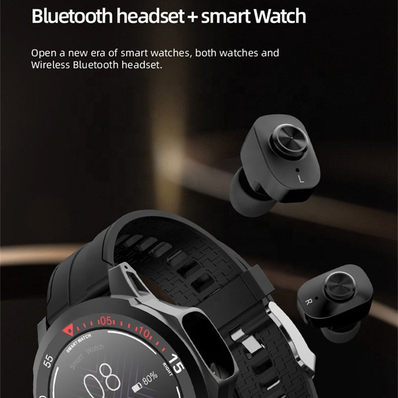 Smart Watch 2 in 1 TWS Wireless Bluetooth Headset