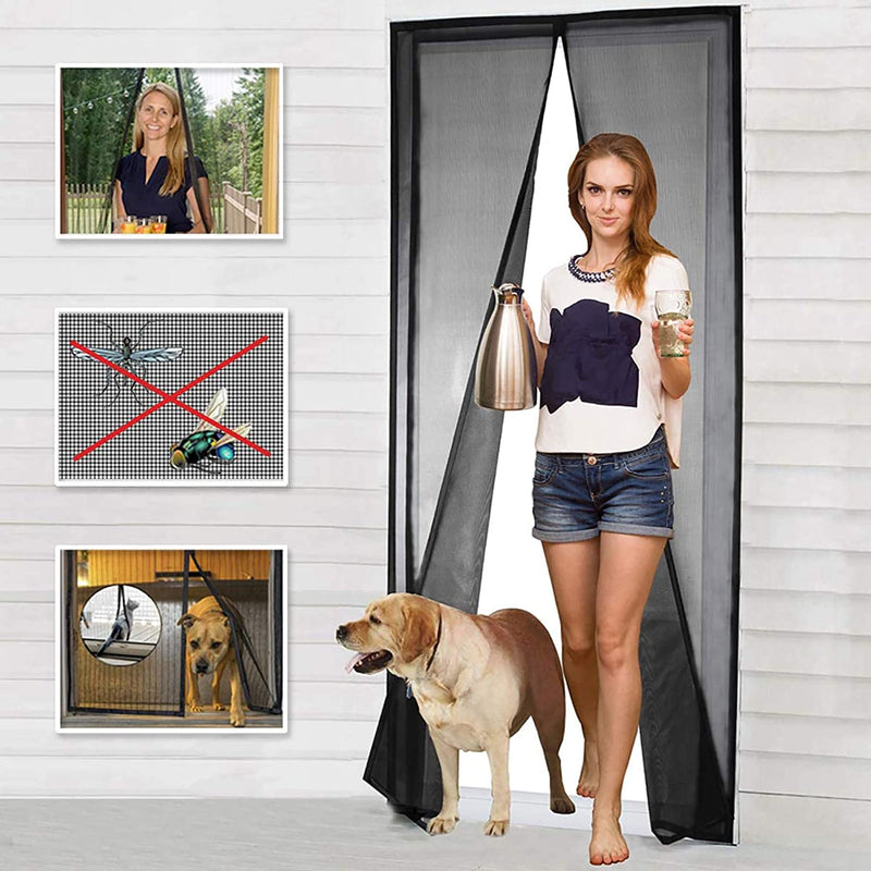 SnapMesh | Magnetic Screen Door Closure, Dog Fence Gate, Mosquito & Bugs curtain