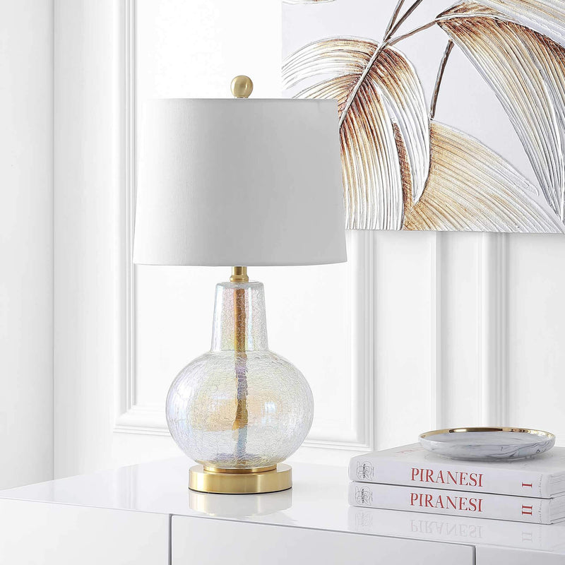 Luster Crackle Table Lamp - Alforyo