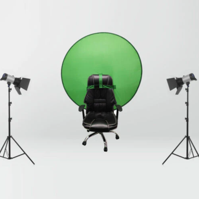 Portable Round Studio Backdrop Green Screen