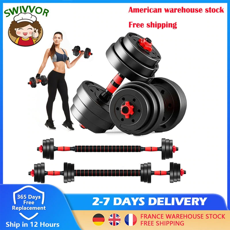 Dynamic Dumbbell & Barbell Set