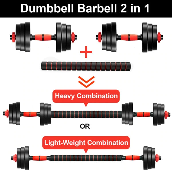 Dynamic Dumbbell & Barbell Set