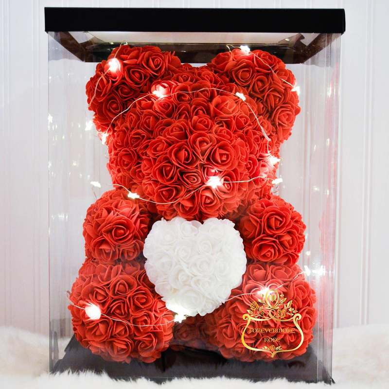 Luxury Rose Bears, Teddy Bear Gift Christmas Gifts For Girlfriend Valentine's Day Gifts