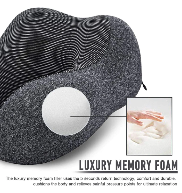 Memory Foam Neck Airplane Pillow Kit