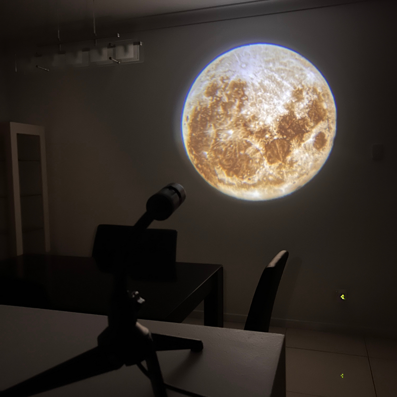 2 in1 Moon Earth Projection LED Lamp, Night Light Projector