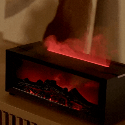 Flame Aromatherapy Humidifier - 4-in-1 Diffuser with Smart Timer