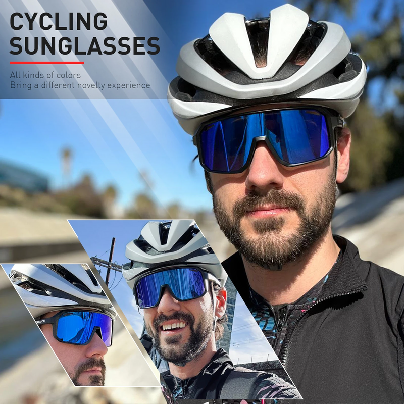 Outdoor Cycling Men Sunglasses - UV400 Protective Eyewear for Mountain and Road Biking