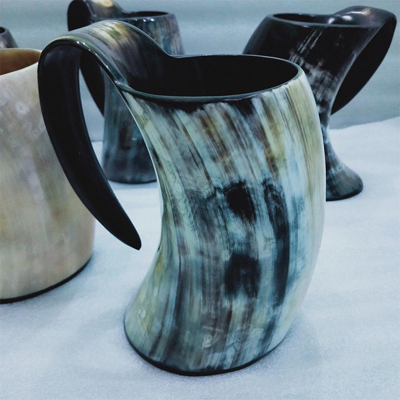 Rustic Viking Horn Beer Mug – Authentic Cow Horn Beer, Wine & Water Goblet for a Legendary Sip
