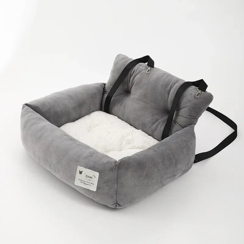 Foldable Dog Car Seat Bed – Adjustable Non-Slip Bottom Seat for Safe and Cozy Dog & Cat Travel Experience