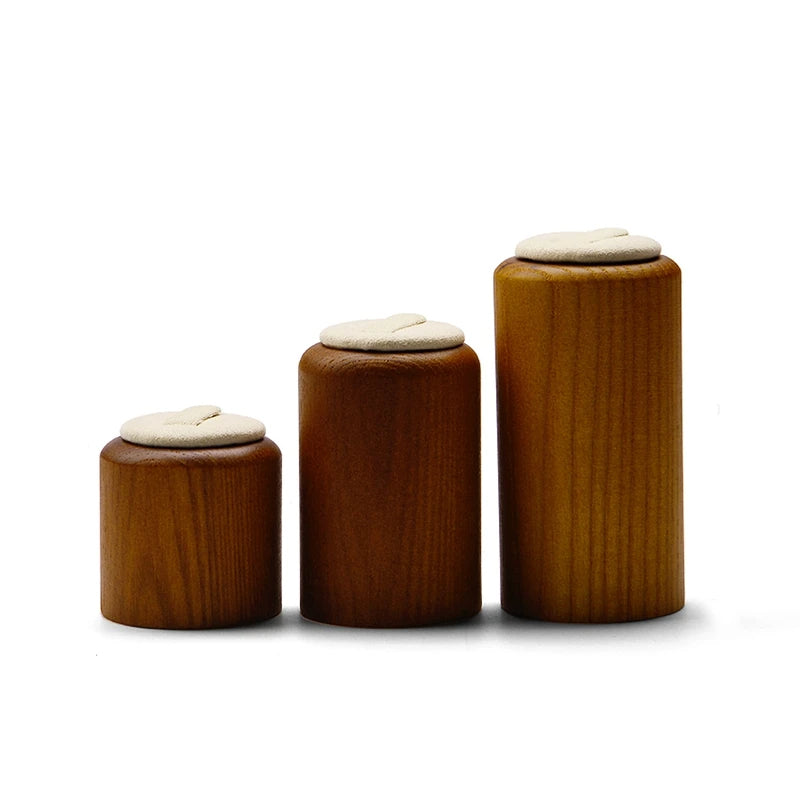 Wooden Ring Display Stand – 3-Piece Solid Wood Wedding Set Showcases Jewelry Elegantly with Rustic Charm and Timeless Appeal