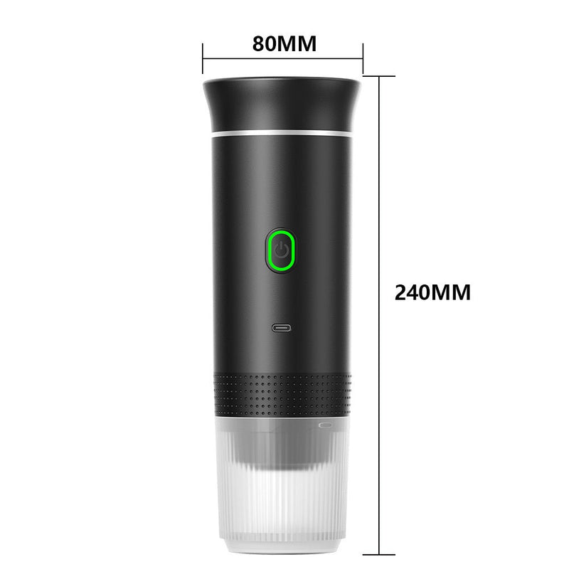 Portable Electric Espresso Coffee Maker – 3-in-1 Capsule and Powder Machine for Fresh Brew Anytime While Traveling or Driving