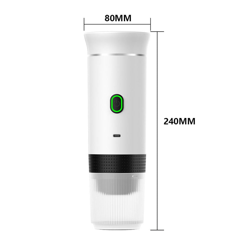 Portable Electric Espresso Coffee Maker – 3-in-1 Capsule and Powder Machine for Fresh Brew Anytime While Traveling or Driving