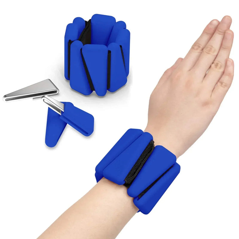 Adjustable Silicone Wrist Weights – 1/2 lb Lightweight Triangle Bracelets for Jogging, Fitness, and Yoga Strength Training Workouts