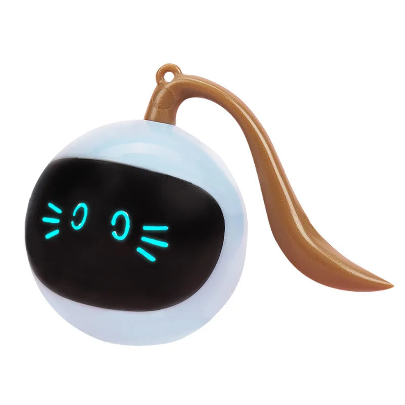 Crazy Cat Teaser Toy – Rolling Interactive Ball with LED Lights for Fun, Active, Auto-Chasing Pet Entertainment Anytime