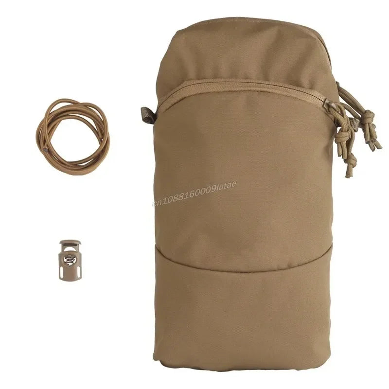 Multifunction Tactical Cylindrical Bag – Water Bladder GP Backpack Add-On with Hydration Support & Versatile General Purpose Gear Storage