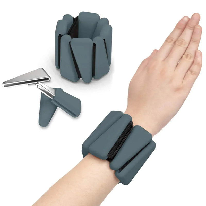 Adjustable Silicone Wrist Weights – 1/2 lb Lightweight Triangle Bracelets for Jogging, Fitness, and Yoga Strength Training Workouts