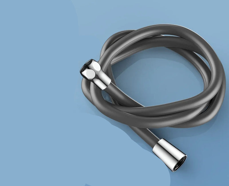 Flexible Silicone Shower Hose - 1.5–3M Anti-Winding High Pressure Bathroom Extension