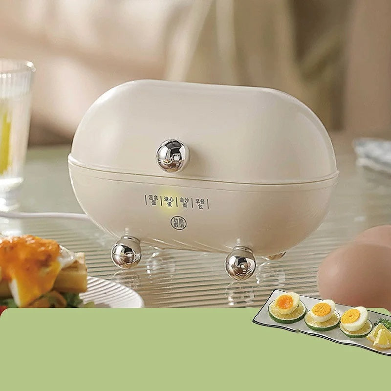 Mini Smart Egg Cooker – 120W Multifunction Dorm Breakfast Machine with Auto Shut-Off for Fast, Effortless, Portable Morning Meals
