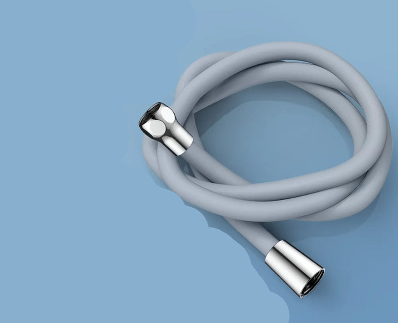 Flexible Silicone Shower Hose - 1.5–3M Anti-Winding High Pressure Bathroom Extension
