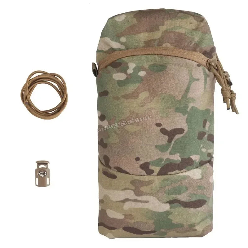 Multifunction Tactical Cylindrical Bag – Water Bladder GP Backpack Add-On with Hydration Support & Versatile General Purpose Gear Storage