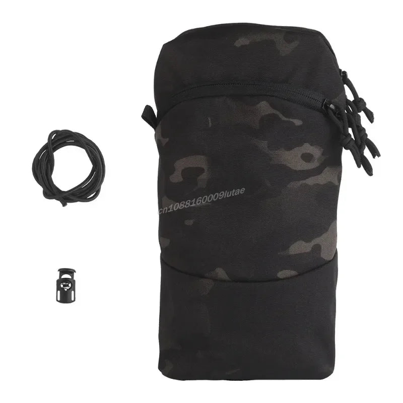 Multifunction Tactical Cylindrical Bag – Water Bladder GP Backpack Add-On with Hydration Support & Versatile General Purpose Gear Storage
