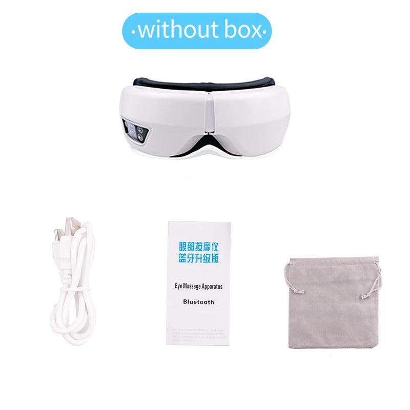 Smart Vibration Eye Massager - Bluetooth Relaxing Sleep Mask for Eye Strain Relief
