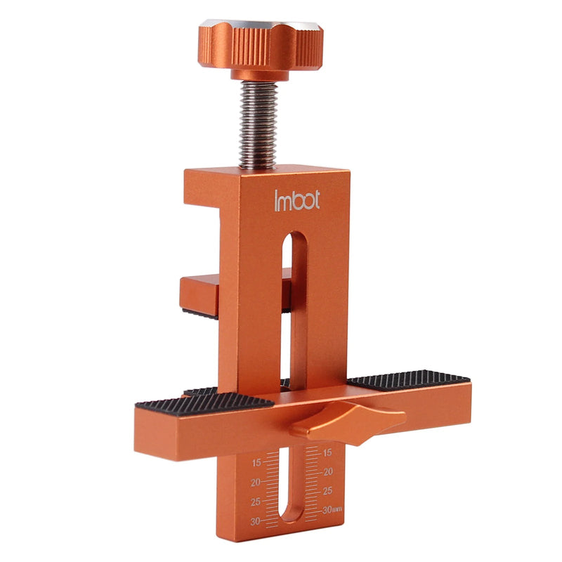 Aluminum Cabinet Door Installation Jig – Adjustable Woodworking Positioning Tool for Fast, Accurate Closet Door Mounting (7–40mm Clamping Range)