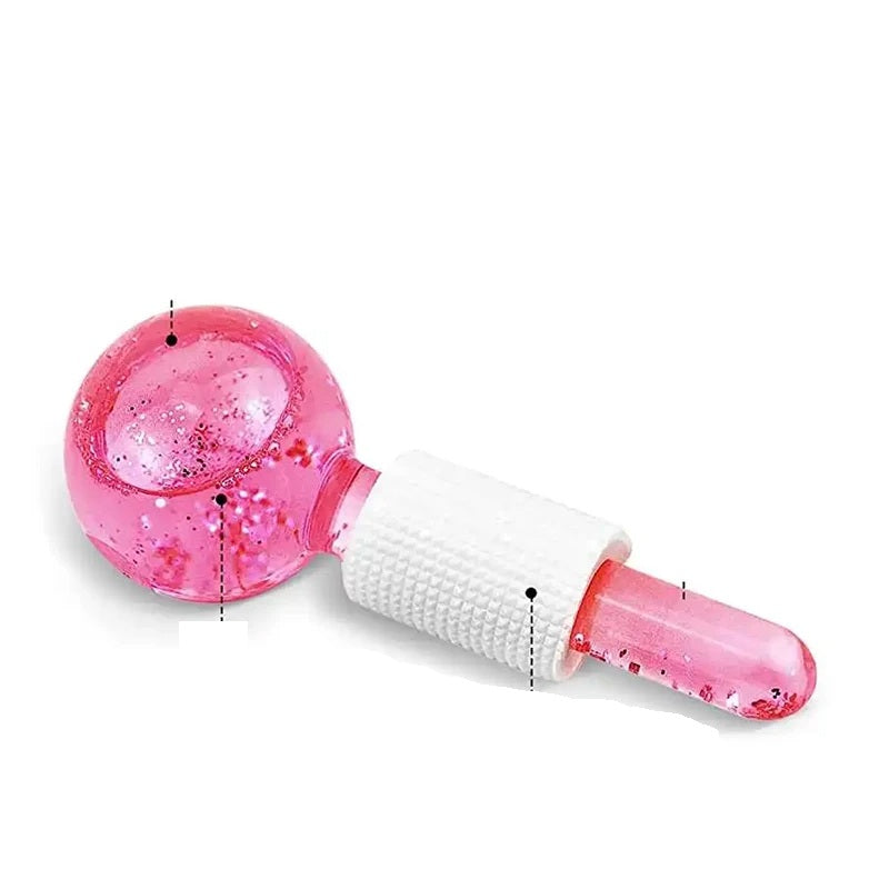 Rose Gold Skin Ice Globes – Cooling Stainless Steel Facial Rollers for Cold Therapy to Reduce Puffiness, Calm Skin, and Tighten Pores
