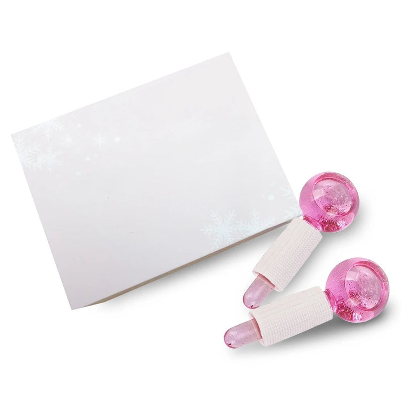 Rose Gold Skin Ice Globes – Cooling Stainless Steel Facial Rollers for Cold Therapy to Reduce Puffiness, Calm Skin, and Tighten Pores
