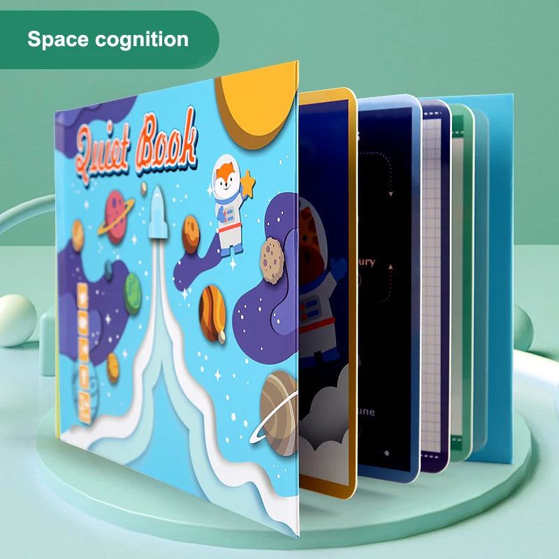 Montessori Baby Busy Book - Quiet Early Learning Educational Game with Matching Activities for Toddlers Ages 1 to 3